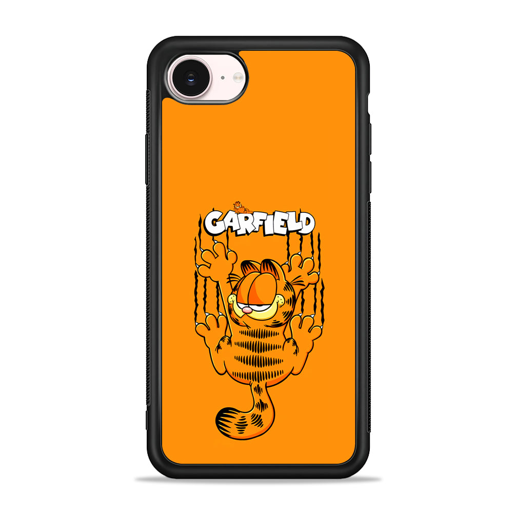 Garfield The Cat Scratch Wall iPhone 17e Case - Silicone Case
