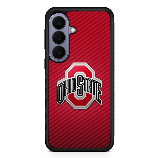 Ohio State Logo Red Samsung Galaxy S26 Case | Durable Rubber Case for Samsung Galaxy S26