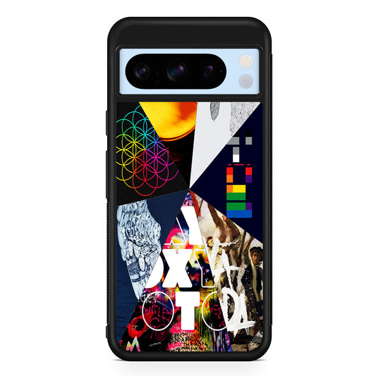 Coldplay Album Cover Collage Google Pixel 8 Pro Case | Slim Rubber Case for Google Pixel 8 Pro