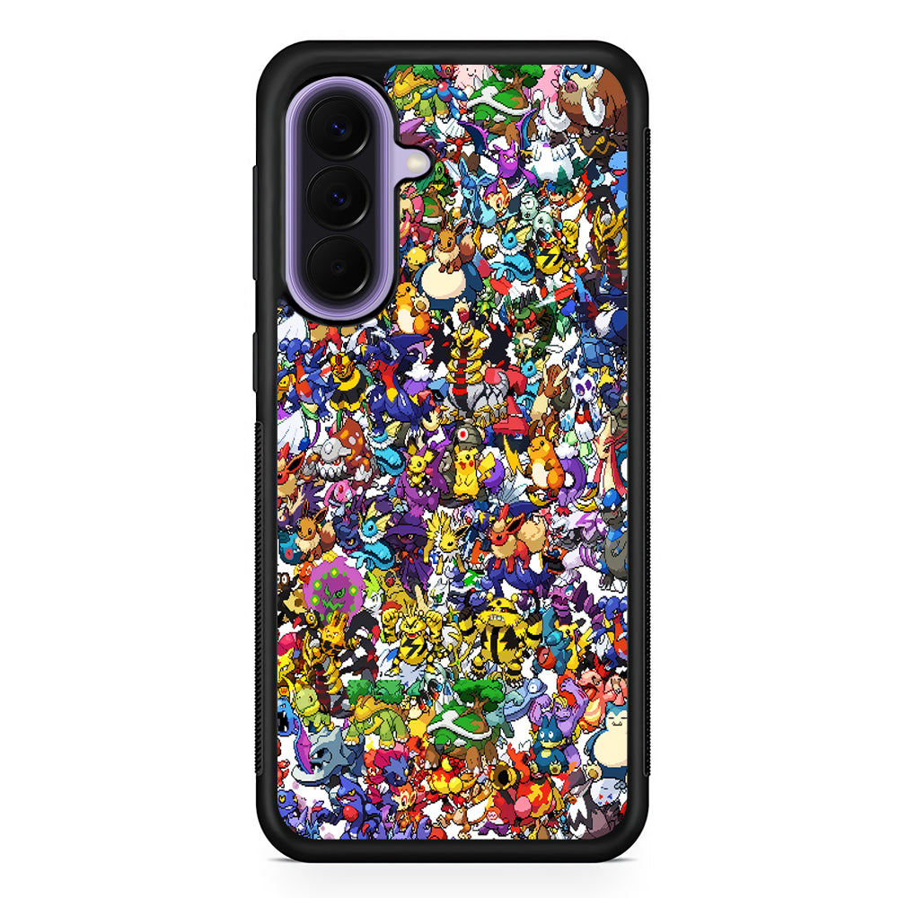 Pokemon All Characters Samsung Galaxy A57 Case | Slim Samsung Galaxy A57 Rubber Case