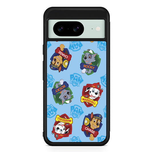 Paw Patrol Blue Background Google Pixel 8 Case | Durable Protective Cover for Google Pixel 8