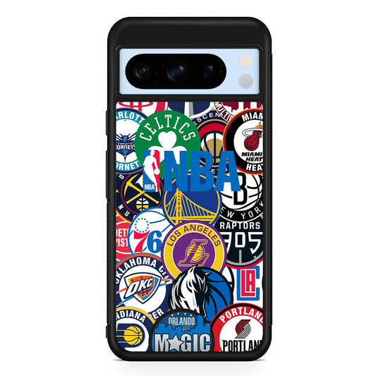 All NBA Basketball Teams Google Pixel 8 Pro Case | Slim Rubber Case for Google Pixel 8 Pro