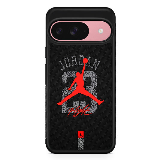 Air Jordan Sketch of Jersey Google Pixel 9 Case | Google Pixel 9 Protective Rubber Case