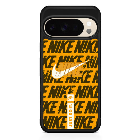Nike Patern in Yellow Google Pixel 10 Pro XL Case | Durable Google Pixel 10 Pro XL Cover