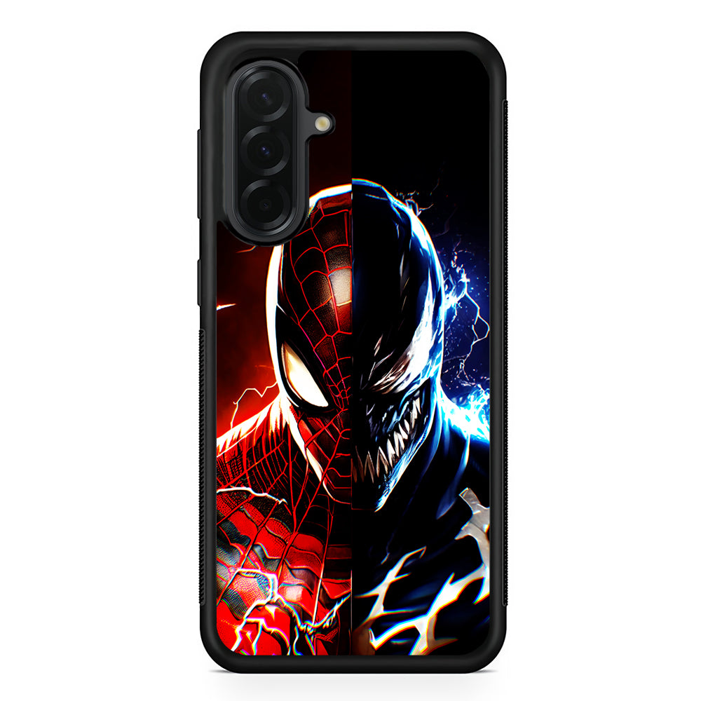 Venom X Spiderman Character Samsung Galaxy A36 Case | Protective Rubber Cover