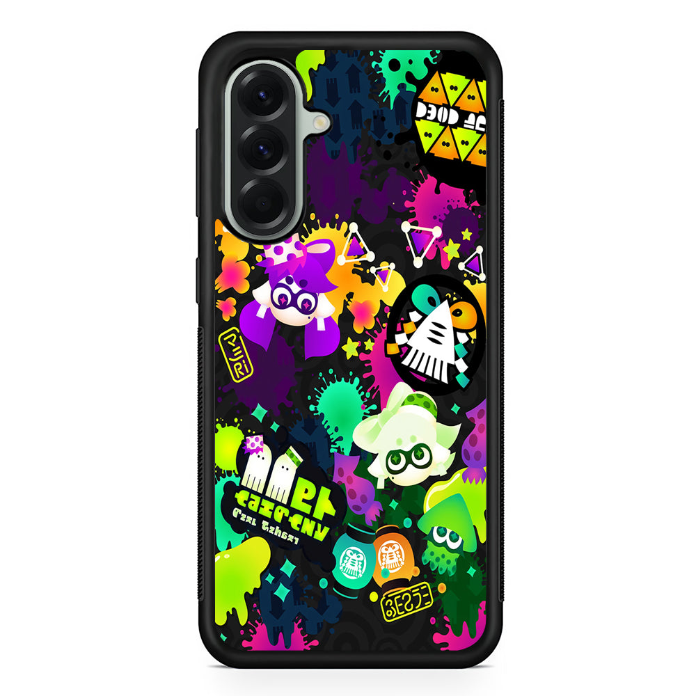 Splatoon Squid Graffiti Samsung Galaxy A56 Case | Samsung Galaxy A56 Protective Rubber Case
