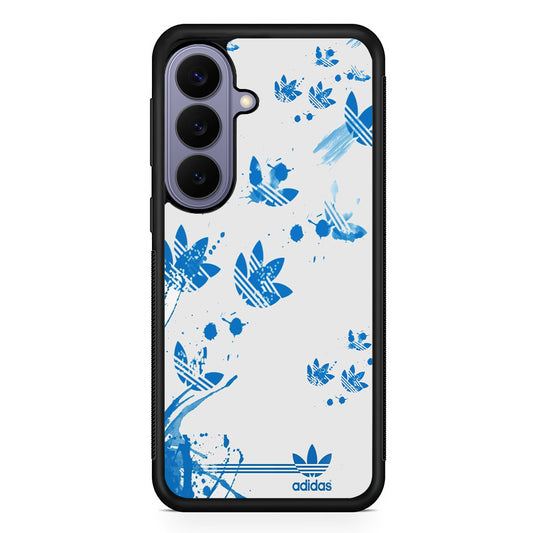 Adidas Track Paint Blue Samsung Galaxy S26 Case | Slim Protective Rubber Case for Samsung S26