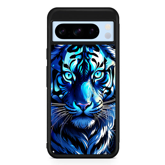 Blue Tiger Head Google Pixel 8 Pro Case | Slim Rubber Case for Google Pixel 8 Pro