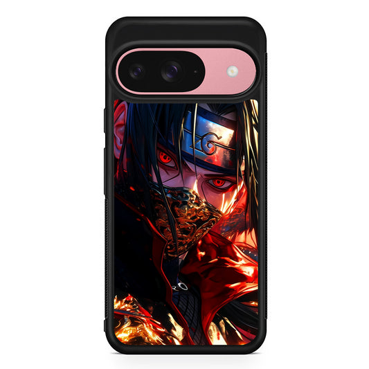 Itachi Uchiha Using a Mask Google Pixel 9 Case | Google Pixel 9 Protective Rubber Case