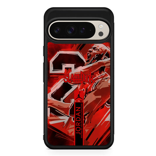 Air Jordan Scream on Fighting Google Pixel 9 Pro Case | Slim Protective Cover