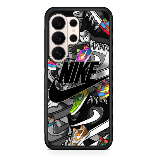Nike Collection Shoes Black Logo Samsung Galaxy S26 Ultra Case | Slim Everyday Protection for Galaxy S26 Ultra