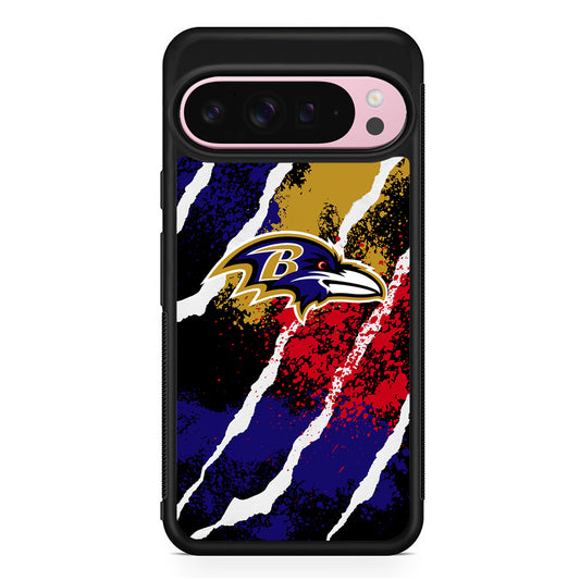 NFL Baltimore Ravens Color Spots Google Pixel 9 Pro XL Case | Protective Cover