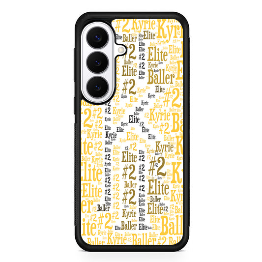 Kyrie Irving Words Doodle Yellow Samsung Galaxy S26 Plus Case | Lightweight Protective Cover for Galaxy S26 Plus