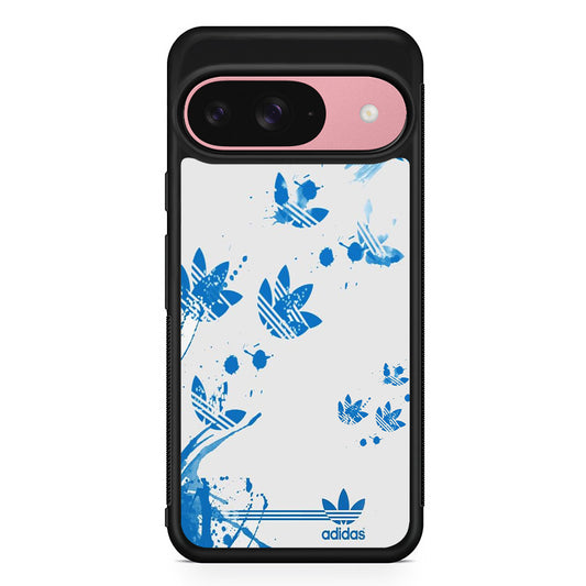 Adidas Track Paint Blue Google Pixel 9 Case | Google Pixel 9 Protective Rubber Case