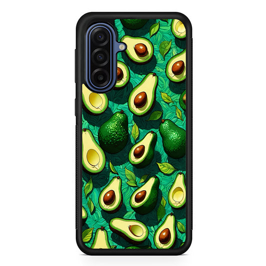 A Pattern of Avocado Cut in Half Samsung Galaxy A17 Case | Slim Protective Phone Cover