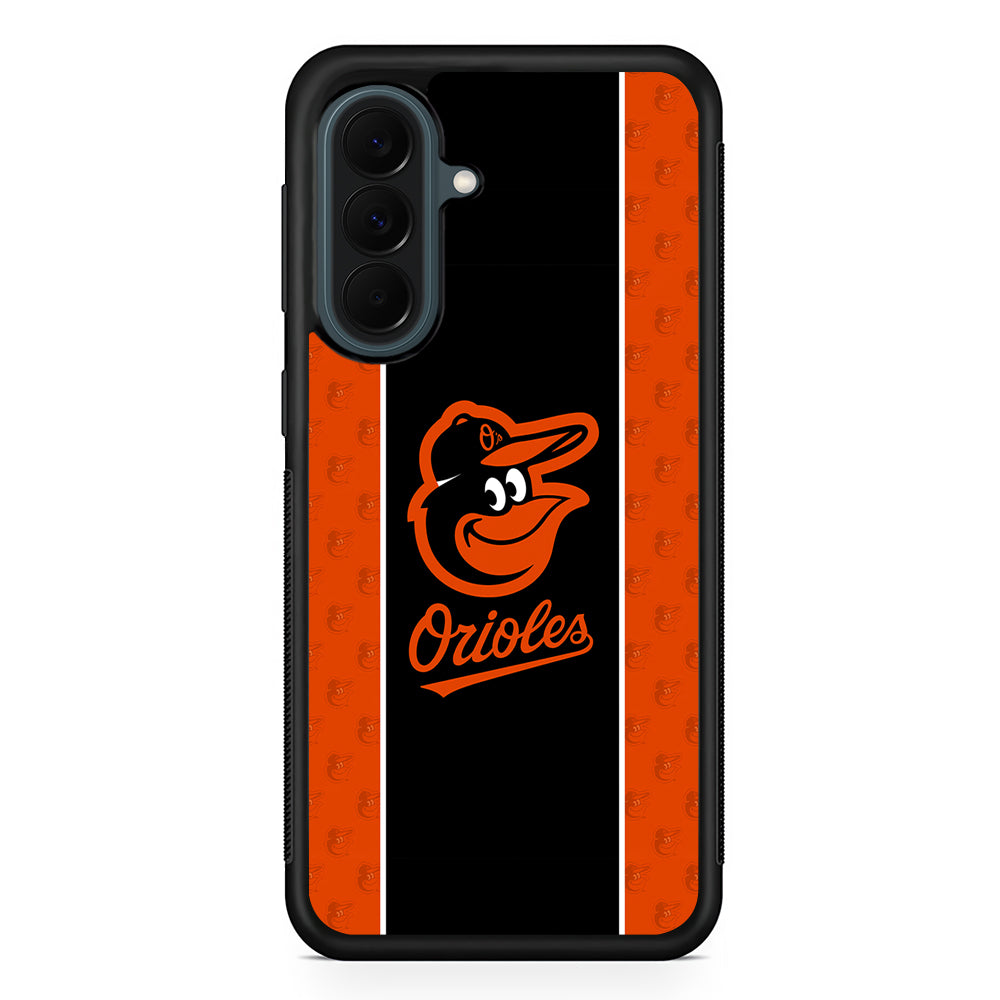 MLB Baltimore Orioles Team Samsung Galaxy A37 Case | Samsung Galaxy A37 Rubber Phone Case