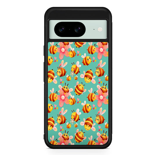 Cute Cartoon Honey Bees Google Pixel 8 Case | Durable Protective Cover for Google Pixel 8