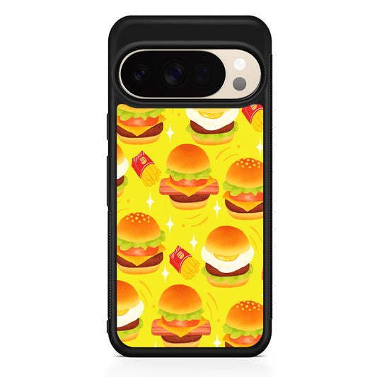 Fast Food Snack Burger Google Pixel 10 Pro XL Case | Slim Google Pixel 10 Pro XL Protective Case