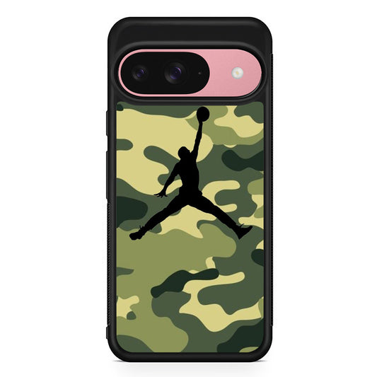 Jordan Camo Fighter Google Pixel 9 Case | Google Pixel 9 Protective Rubber Case