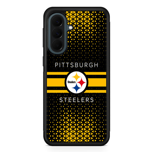 NFL Pittsburgh Steelers Logo Samsung Galaxy A37 Case | Samsung Galaxy A37 Rubber Phone Case