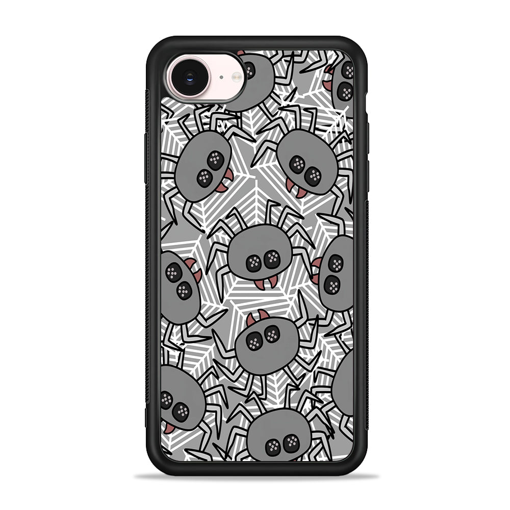 Spidersweb Cartoon iPhone 17e Case - Silicone Case
