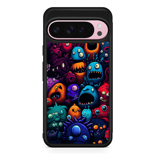 Colorful Monster Doodle Art Google Pixel 9 Pro XL Case | Protective Cover