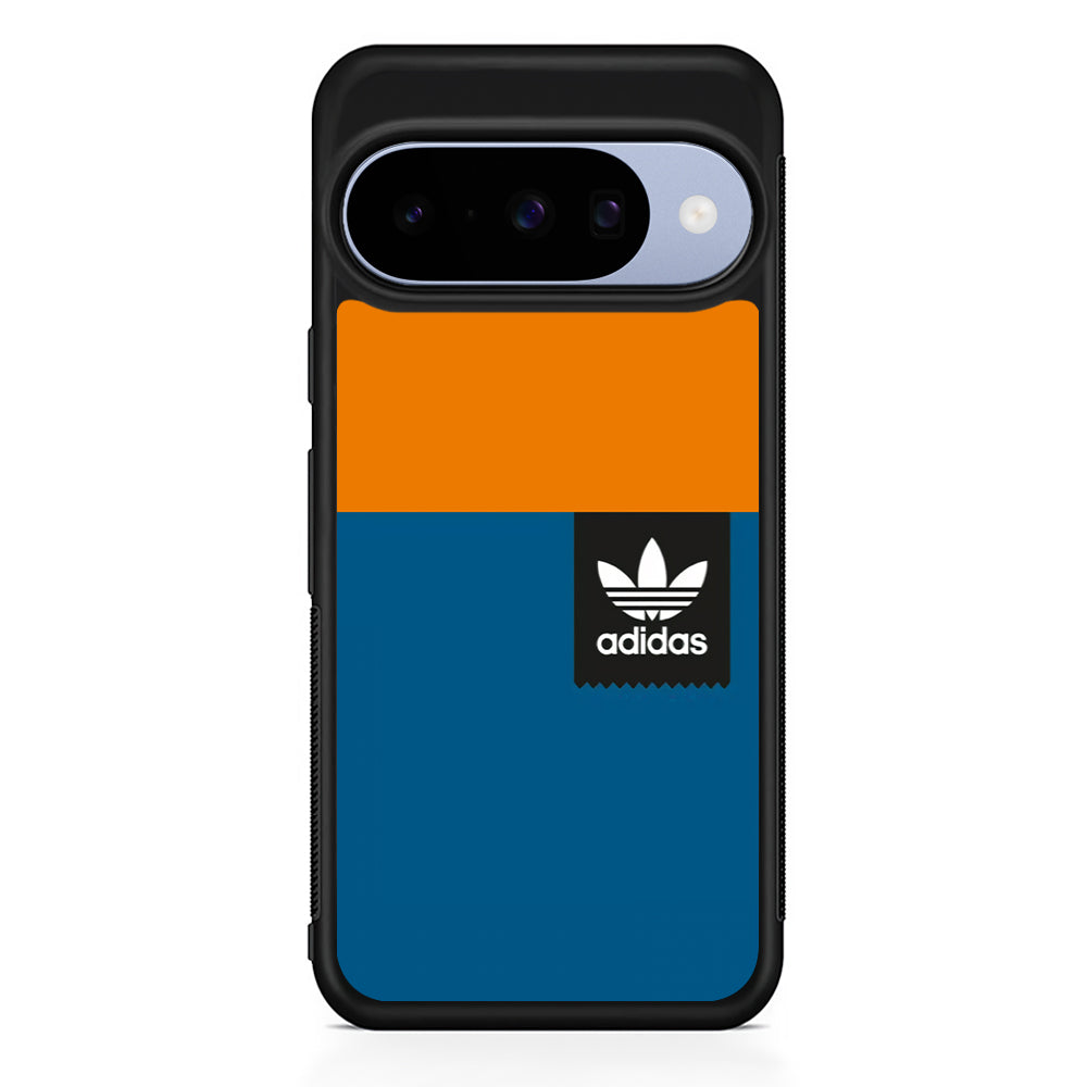 Adidas Logo On Square Google Pixel 10 Case | Google Pixel 10 Rubber Protective Case