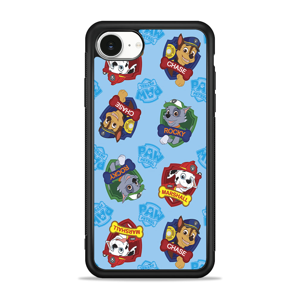 Paw Patrol Blue Background iPhone 16e Case | Protective Phone Cover