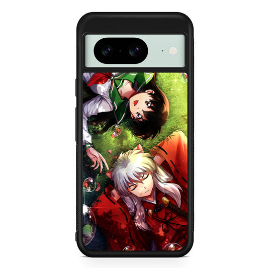 Inuyasha and Kagome Couple Google Pixel 8 Case | Durable Protective Cover for Google Pixel 8
