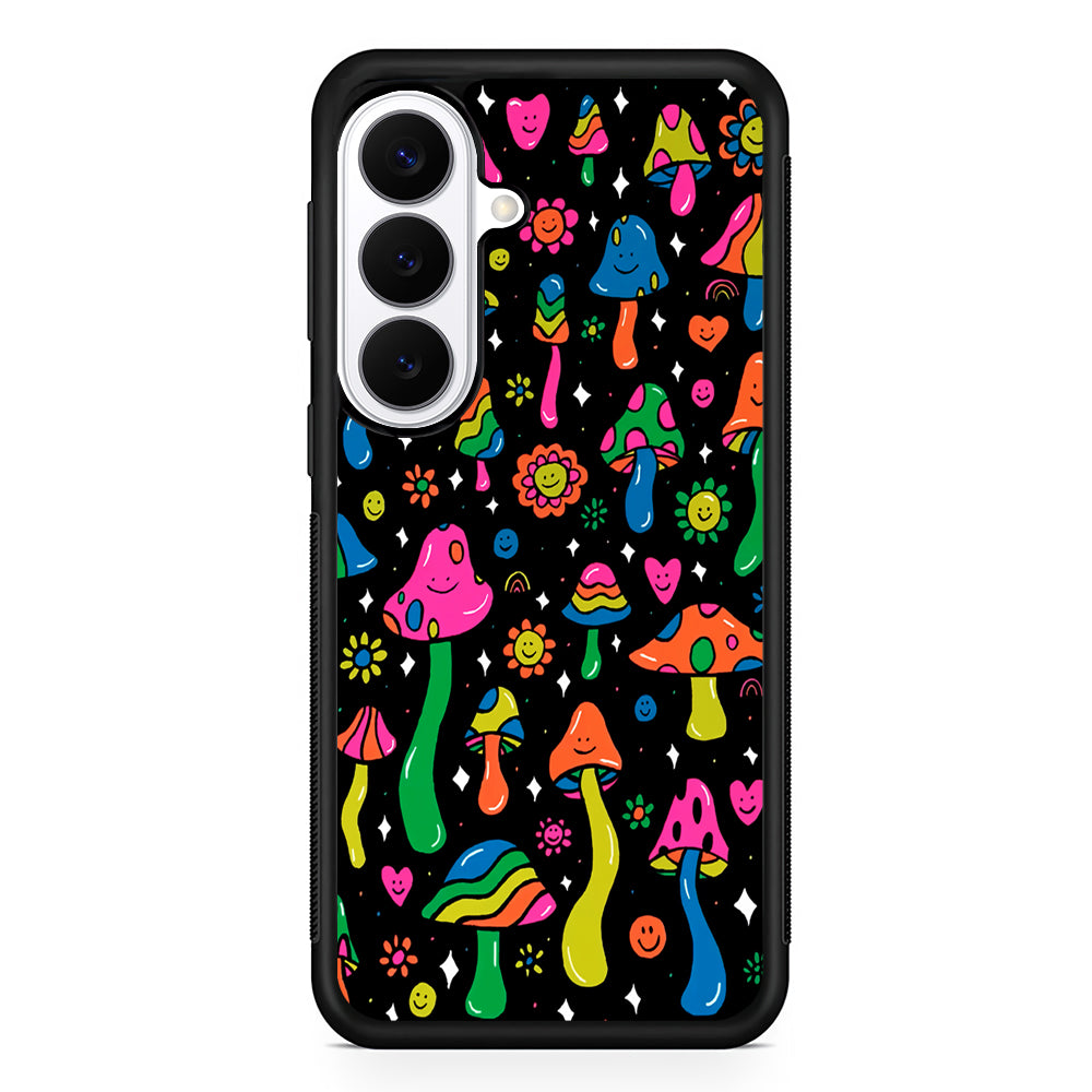 Various Mushrooms Smile Colorful Samsung Galaxy S26 Plus Case | Slim Protective Cover for Samsung Galaxy S26 Plus