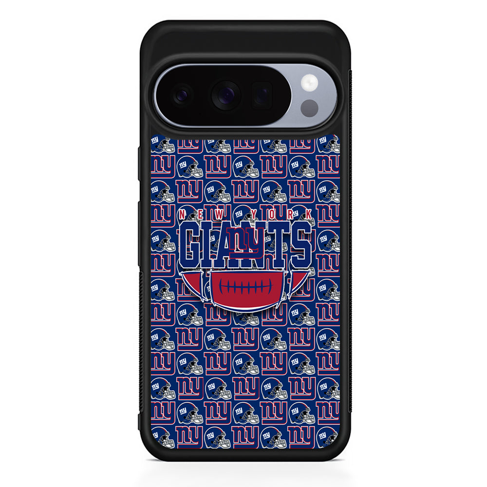 NFL New York Giants Wall Patern Google Pixel 10 Pro Case | Google Pixel 10 Rubber Protective Case
