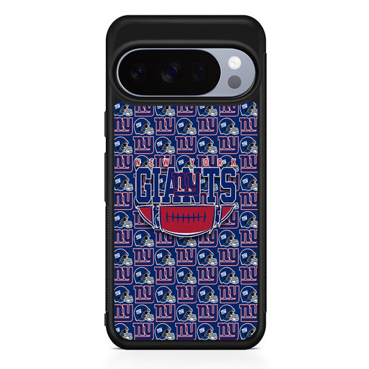 NFL New York Giants Wall Patern Google Pixel 10 Pro Case | Slim Google Pixel 10 Pro Rubber Case