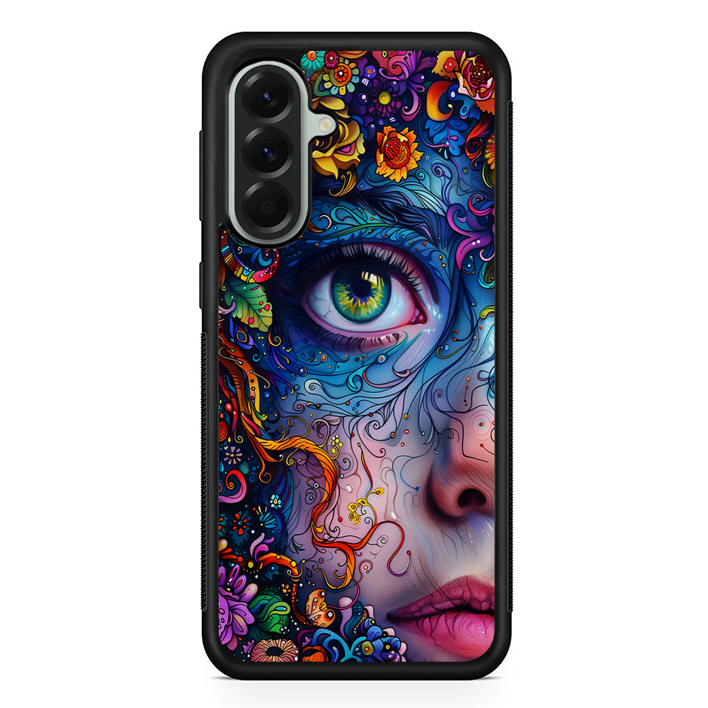 The Flower Fairy Girl Face Samsung Galaxy A56 Case | Samsung Galaxy A56 Protective Rubber Case