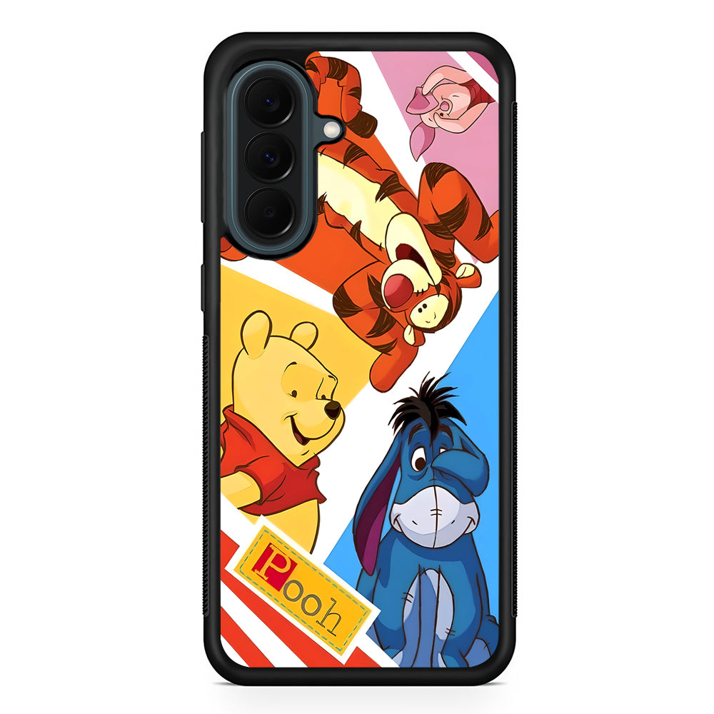 Winnie The Pooh Friends for Life Samsung Galaxy A37 Case | Samsung Galaxy A37 Rubber Phone Case