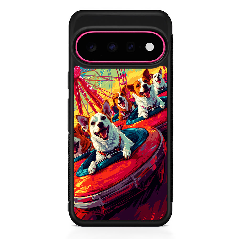 Happy Dogs At Carnival Google Pixel 11 Case | Slim Shockproof Cover