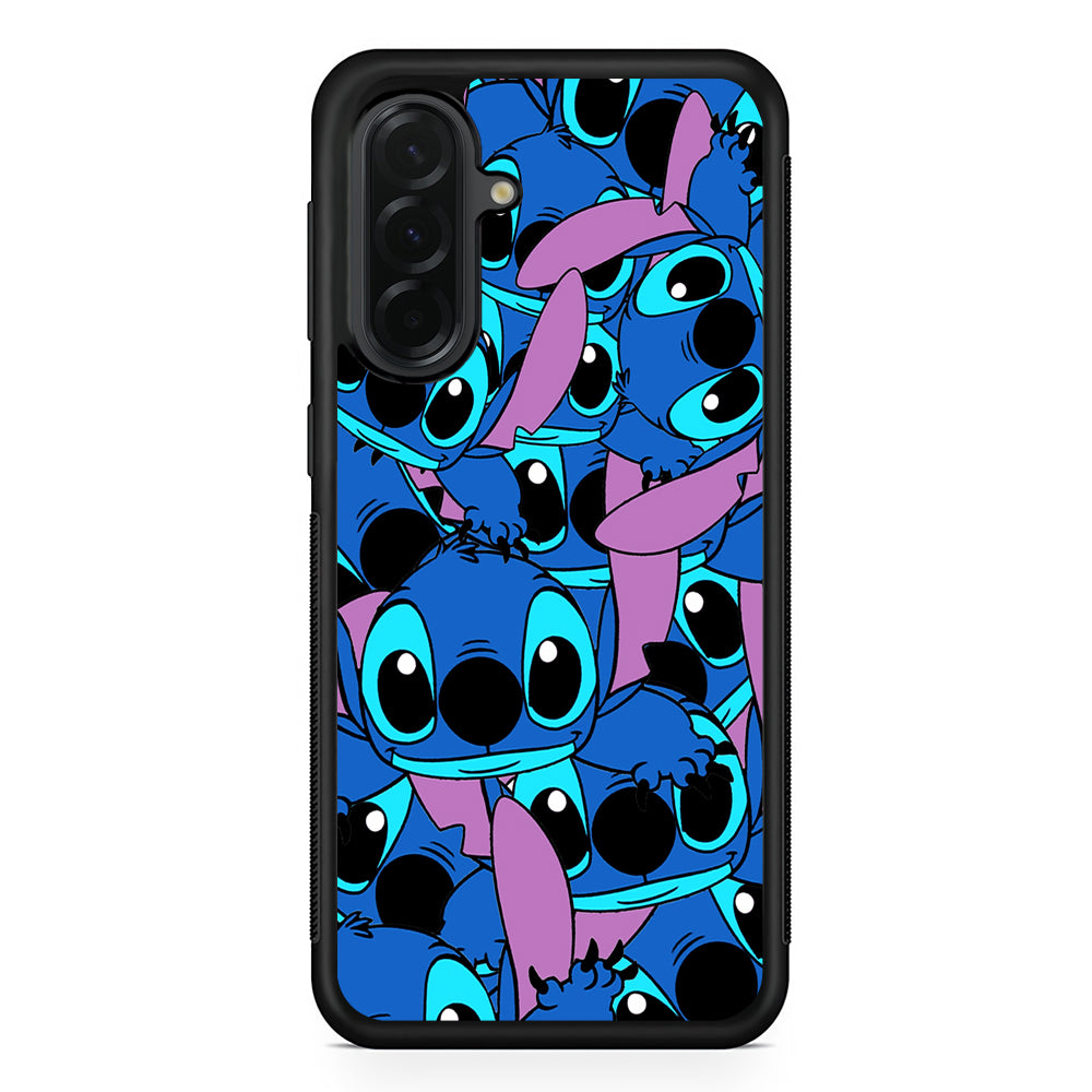 Stitch Blue Cute Samsung Galaxy A36 Case | Protective Rubber Cover