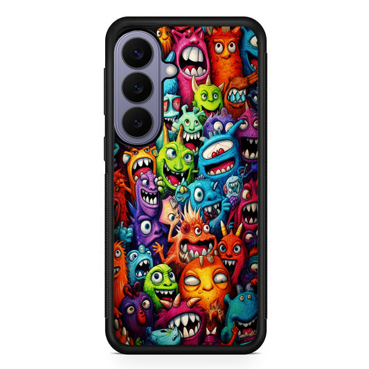 A Lot of Monsters Doodle Samsung Galaxy S26 Case | Durable Rubber Case for Samsung Galaxy S26