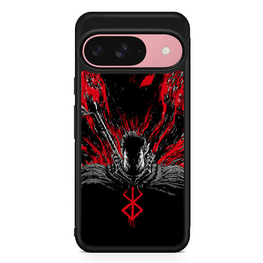 Guts Berserk The Black Swordsman Google Pixel 9 Case | Google Pixel 9 Protective Rubber Case