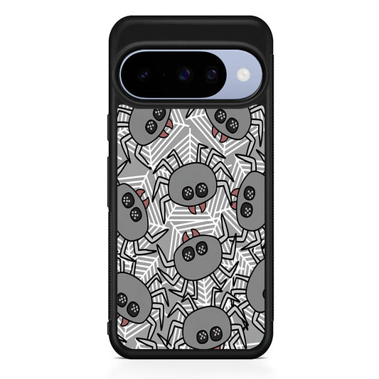 Spidersweb Cartoon Google Pixel 10 Case | Google Pixel 10 Rubber Protective Case