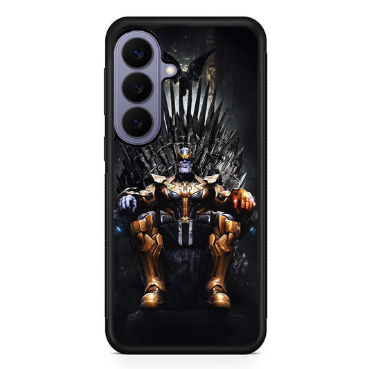 Thanos Sits On The Iron Throne Samsung Galaxy S26 Case | Durable Rubber Case for Samsung Galaxy S26