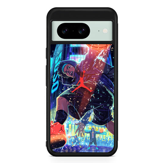 Air Jordan Cartoon City Playground Google Pixel 8 Case | Durable Protective Cover for Google Pixel 8
