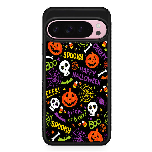 Happy Halloween Spooky Google Pixel 9 Pro XL Case | Protective Cover
