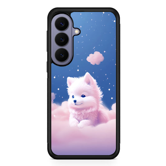 Cute Puppies Dog Dreamy Samsung Galaxy S26 Case | Durable Rubber Case for Samsung Galaxy S26