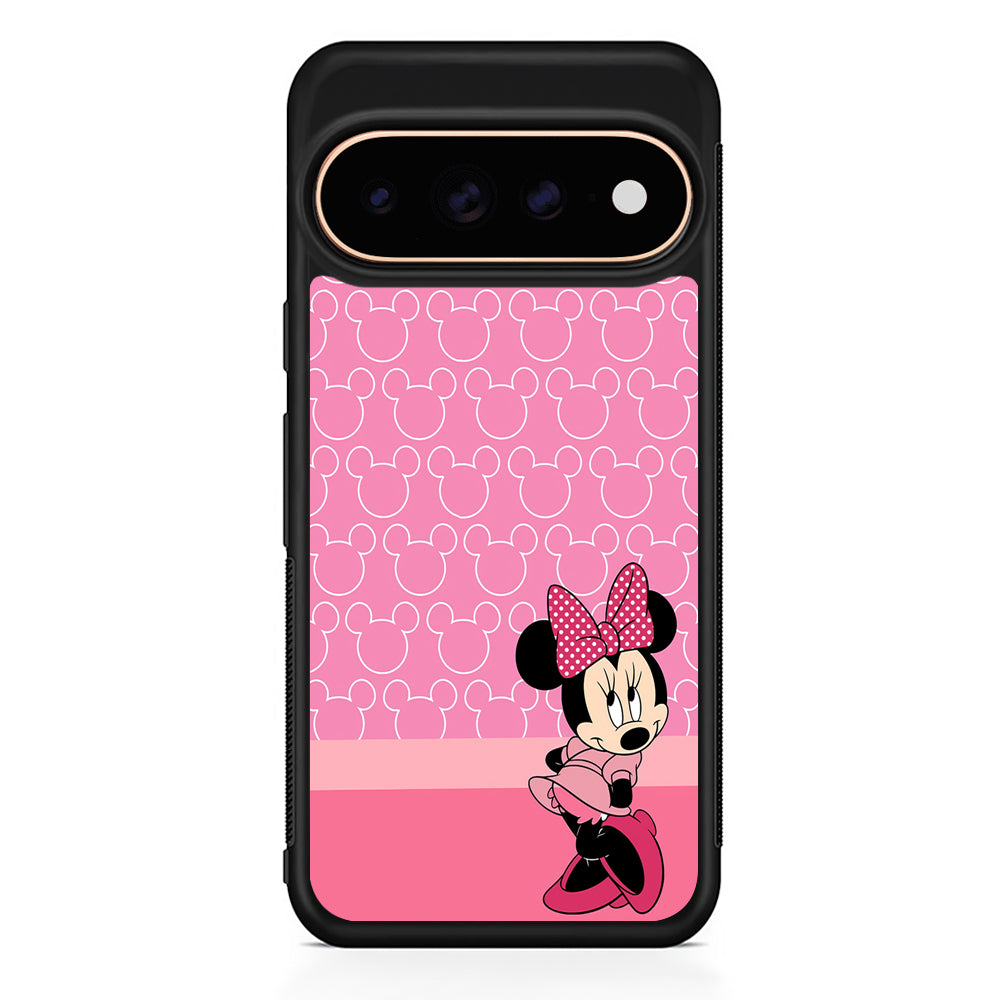 Minnie Mouse Pink Background Google Pixel 11 Pro Case - Stylish Protective Phone Case