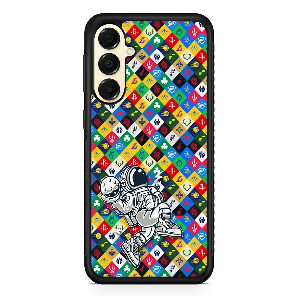 Astronauts Basketball Team Logo Samsung Galaxy A16 Case | Slim Rubber Samsung Galaxy A16 Case