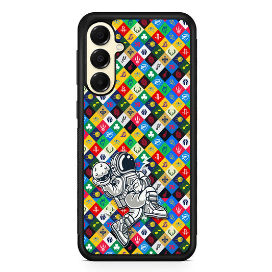 Astronauts Basketball Team Logo Samsung Galaxy A16 Case | Slim Rubber Samsung Galaxy A16 Case