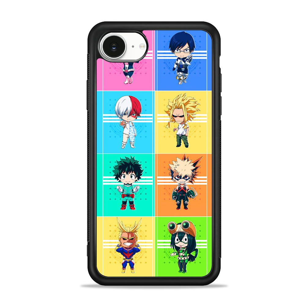 My Hero Academia Characters Chibi iPhone 16e Case | Protective Phone Cover