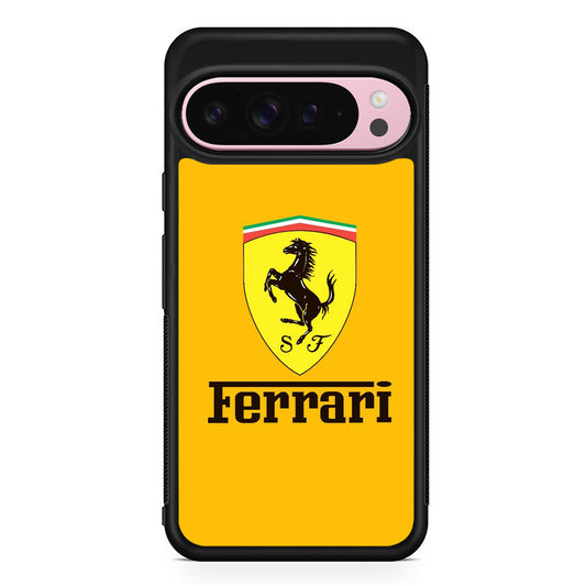 Ferrari Yellow Backdrop Google Pixel 9 Pro XL Case | Protective Cover
