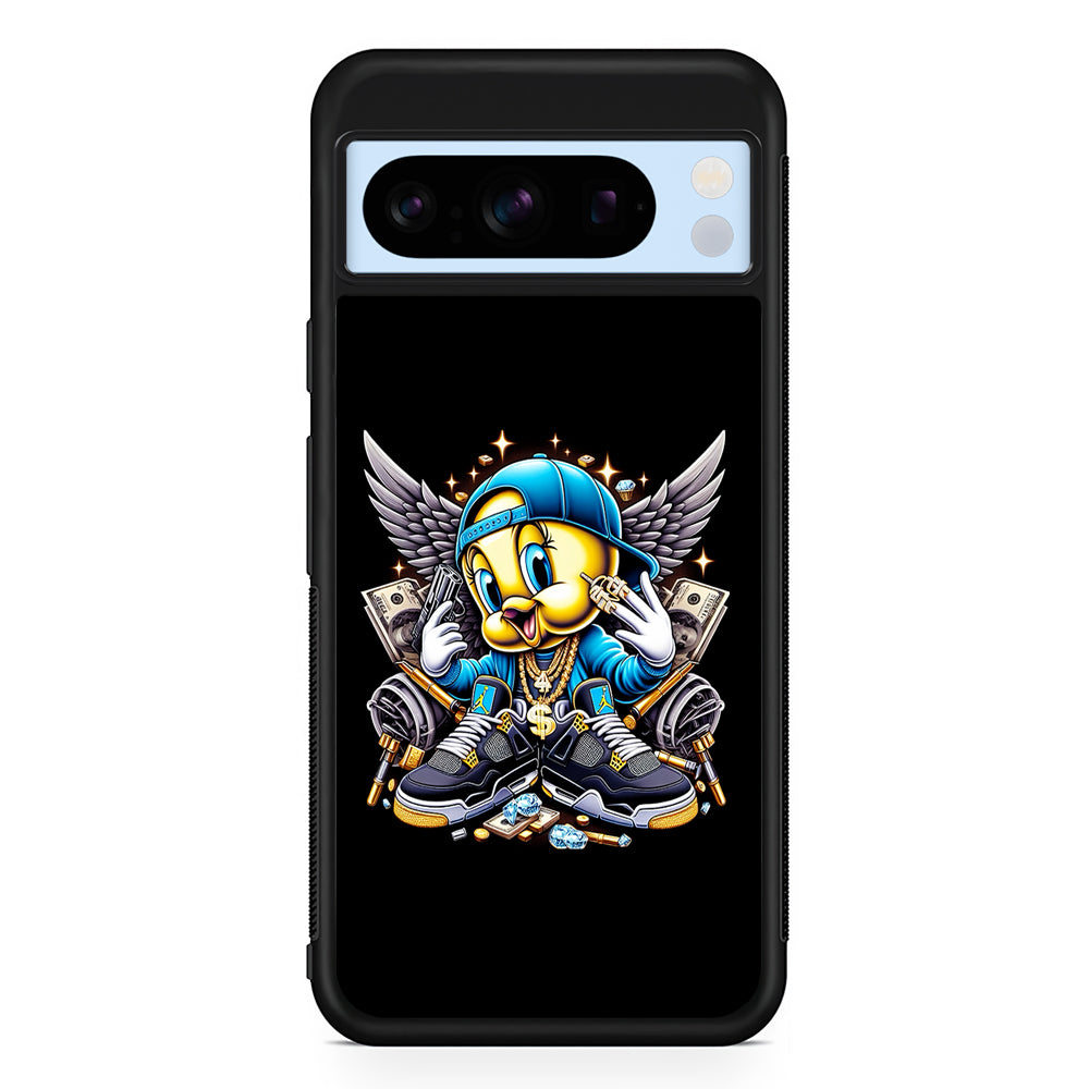 Tweety Bird Rich Google Pixel 8 Pro Case | Slim Rubber Case for Google Pixel 8 Pro