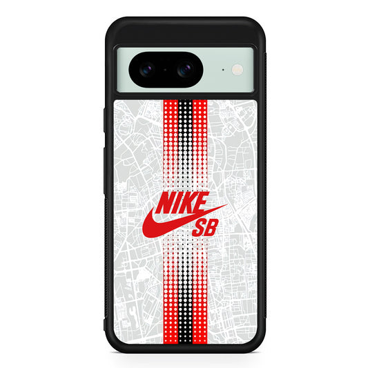 Nike SB in Town Map Google Pixel 8 Case | Slim Rubber Case for Google Pixel 8
